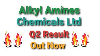 Alkyl Amines Chemicals Limited  Q2 Result  Shandar Result [upl. by Euseibbob]