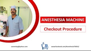 Anesthesia machine check out procedure  Saneesh  AnesthesiaTOOLS [upl. by Reema619]