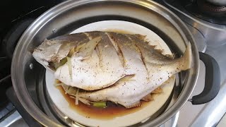 Steam Fish Pompano  Lutong Pinoy  Panlasang Pinoy [upl. by Namajneb472]