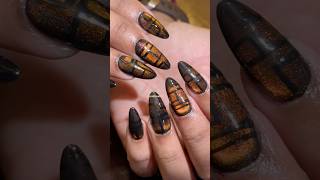 Cat eye nails 💅 cat eye nail art idea nailheaven dombivli cateyenails trendynails [upl. by Aivil]