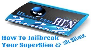 How To Jailbreak a PS3 SuperSlim  Install HFW 484 on OFW for HEN 222 2019 [upl. by Kho]