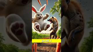 🐰Grandma rescued poor rabbit and rabbit rescued her too rabbit cat kitten funny ai [upl. by Espy]