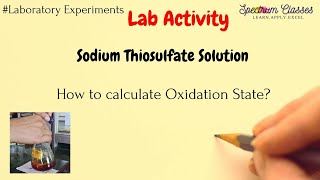 Calculation of Oxidation State of hypo Na2S2O3  calculation Iodometry and Iodimetry [upl. by Eidda971]