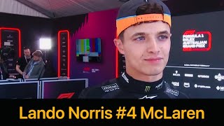 Lando Norris Post Race Interview  F1 2024 Australian GP [upl. by Jarnagin]