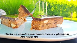 Torta sa krem bananicama i plazmom sve sjedini sipaj u kalup stavi da se hladi i uzivaj [upl. by Rayner]