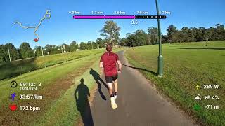 Mudgeeraba parkrun 13042024 492 virtual running [upl. by Kcirdorb]