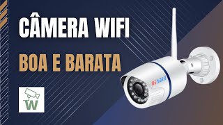 Câmera Wifi Ip boa e barata Full HD uso externo cameraip [upl. by Schnur]