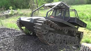 TRACKED VEHICLE 5 HOMEMADE BUILDING CLEANING SCALED TANK BATTLE FIELD [upl. by Cosme527]