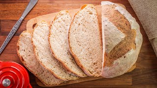 How to Make a Rustic Country Loaf  Poolish Method Recipe [upl. by Llenol491]