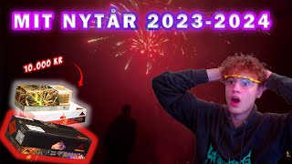 Mit Nytår 2023  2024 10000 kr  VLOG [upl. by Edmon551]