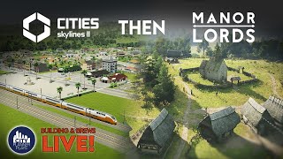 Building City Services in Cities Skylines  Building a New Village in Manor Lords [upl. by Abbotsun]