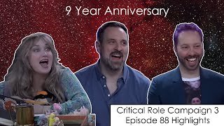 9 Year Anniversary  Critical Role Episode 88 Highlights and Funny Moments [upl. by Akeirahs482]