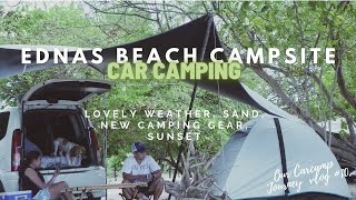 Beach Car Camping  EDNAS BEACH CAMPSITE  Wagon Life Ph [upl. by Brita]