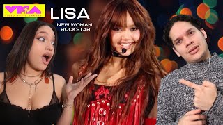 NOW THIS IS A PERFORMANCE Latinos react to LISA  quotNew Womanquot  quotRockstarquot  2024 VMAs [upl. by Nyletak]