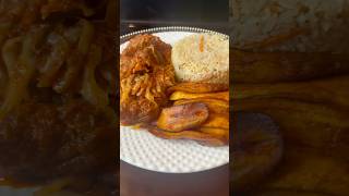 Cabbage stew with rice and plantain  cooking food cabage ricedish [upl. by Lias]