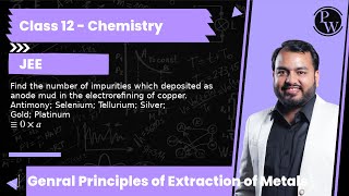 Find the number of impurities which deposited as anode mud in the electrorefining of copper Anti [upl. by Wall420]