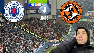 Limbs In Away End At Ibrox  Rangers 11 Dundee United Vlog 2042 [upl. by Keelia409]