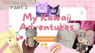 Part 2 kawaii MEGA haul Box Lunch boxlunchgift Toki Doki Keroppi My Melody Keromi [upl. by Oninrutas]