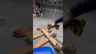 38” SPADE BIT DRILLING HOLE 🕳️ 💪❤️😎 shortsfeed drill dewalt diy satisfying powertools [upl. by Arenat]