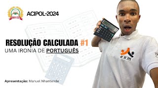 EPM Apresenta Resolução do EA de Português ACIPOL2024 [upl. by Ludie66]