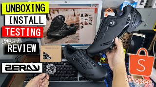 Tabulo Biking Cycling Shoes Zeray Pedals Shopee [upl. by Wellesley]