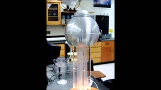 Van De Graaff quotRaijinquot Pie Plate Experiment  NADA Scientific [upl. by Aihcats]