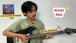 TUTORIAL MELODI Duvet  Boa Asik amp Susah Susah Gampang Nih Tutorial Gitar [upl. by Kristos]