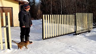 Что случилось с откатными воротами зимой Как я так все неправильно делаю [upl. by Nonregla]