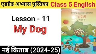 Atgrade Abhyas Pustak  Class 5  English  Lesson 11  My Dog [upl. by Anawot]