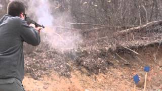 Thompson submachine gun fired with tracers [upl. by Mohorva]