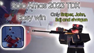 SOLO TDX Xmas event 2023 Victorious  Roblox TDX [upl. by Abbey]