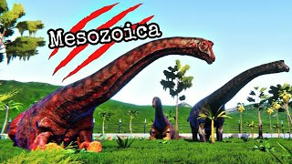 Mesozoica 10  Criando Família de Sauropodes Argentinosaurus Paddock Reforçado Dinossauros [upl. by Maxentia]