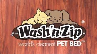 The Wash n Zip Pet Bed Official 1minute Demo Video [upl. by Wallis]