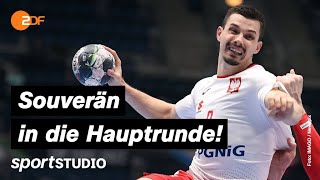 Belarus – Polen Highlights  HandballEM 2022  sportstudio [upl. by Brucie]