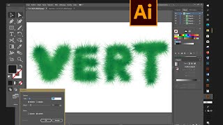 Effet fourrure Dans adobe illustrator créer un texte poilu dans illustrator [upl. by Lacram922]