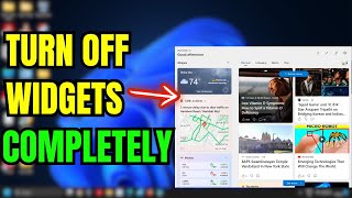 Disable Windows 11 Widgets Board Easy Tutorial [upl. by Bridie]