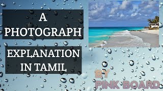 Class XI CBSE poem1 A Photograph explanation in Tamil [upl. by Elohcin]