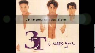 I need you  3T duo with MJ translate french [upl. by Nabetse]