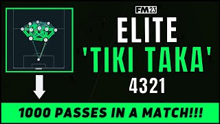 1000 PASSES  How I Created The ELITE Tiki Taka Tactic In FM23  Best FM23 Tactics [upl. by Wiley437]