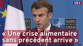 « Une crise alimentaire sans précédent arrive » prévient Macron [upl. by Alasdair811]