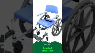 Healthline EZee Life Aluminum Shower Commode Chair [upl. by Atsuj996]