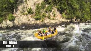 Northern Outdoors Aerial Views of Kennebec River Rafting [upl. by Nnylatsirk]