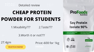 CHEAP SOYAPROTEIN POWDER DETAILED REVIEW MUST WATCHbodybuilding gymlife hardwork natural [upl. by Charis]