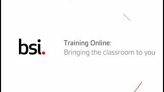 BSI Training Academy  Treinamentos Online [upl. by Annavahs]