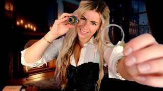 ASMR EYE EXAMINATION  EDINBURGH 1890 Eye Test Lens Check Personal Attention [upl. by Novrej]