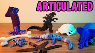 10 Amazing ARTICULATED 3D Prints [upl. by Annice367]