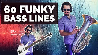 60 FUNKY BASS LINES every bassist must know [upl. by Diaz866]