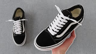 HOW TO LACE VANS OLD SKOOLS 👟🔥 BEST WAY [upl. by Ahtebbat]