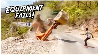 Extremely Dangerous Heavy Equipment Fails  Heavy Equipment Operator Lessons [upl. by Sinnek135]