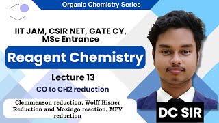 Reagent chemistry lec 13  Clemmenson Reduction wolf kishner and mozingo reaction [upl. by Atnohs]